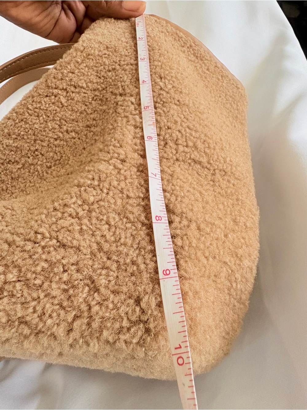 Neiman Marcus Tan Suede Tote Interior - Picture 5 of 7